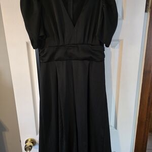 SHEIN Black Puff Short Sleeve Jumpsuit